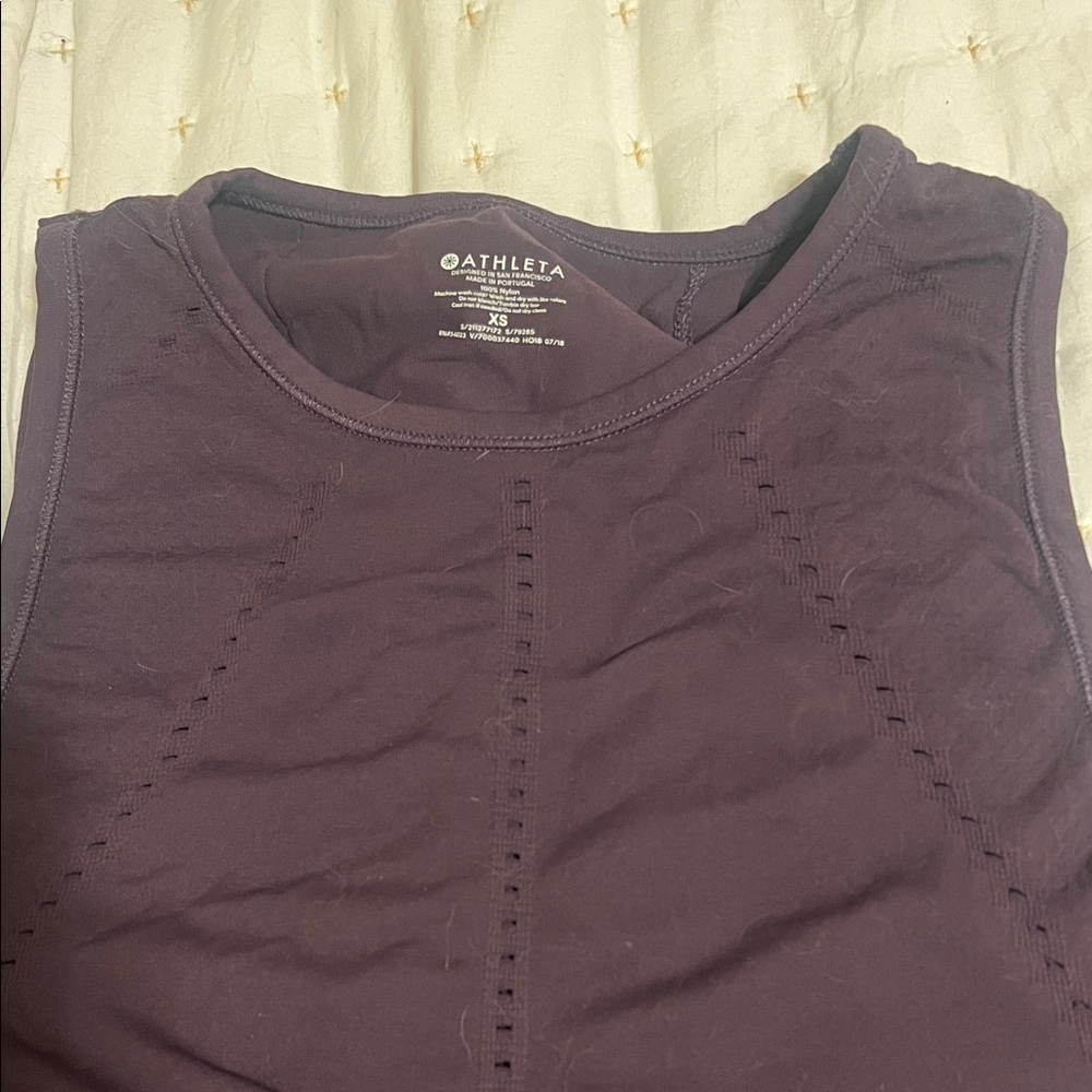 Athleta Dark Purple Sleeveless Tank